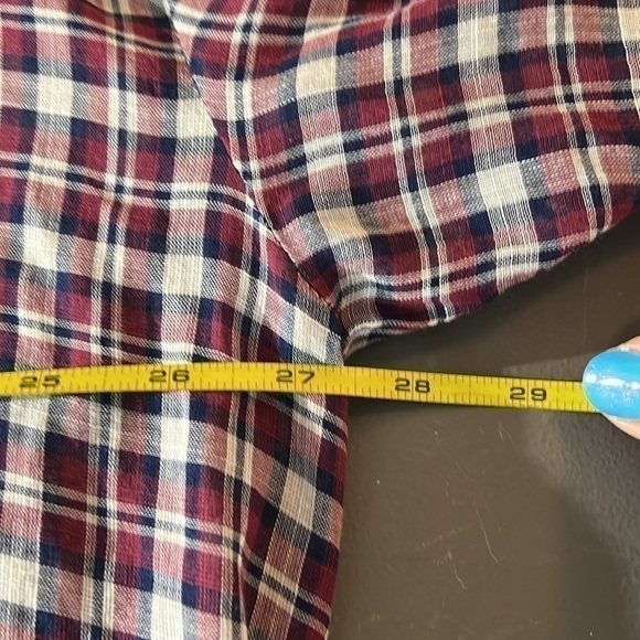 The Great Dress in Timber 100 Cotton Plaid Tiered Dress Lightweight Sheer 3 - Picture 10 of 12